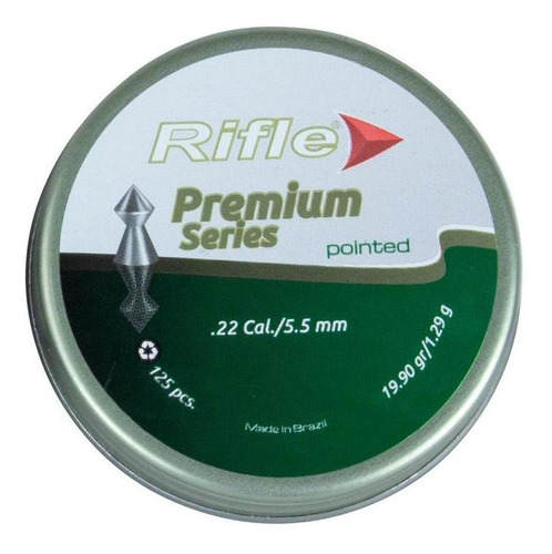 Imagem 3 de 3 de Chumbinho Munição Carabina De Pressão Rifle Pointed 5.5 125u