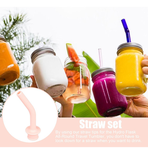 Pajitas Para Beber Con Puntas De Silicona Punta De Pajitas D