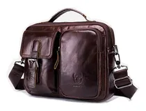 Comprar Bullcaptain-bolso Cruzado Cuero Maletín Informal De Negocios