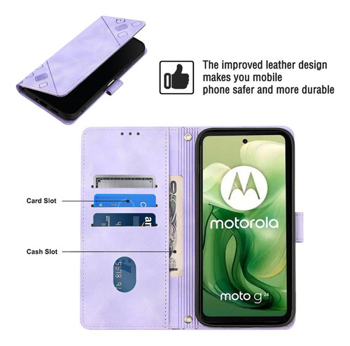 A Funda Para Motorola Moto G24 4g/g04 4g Carpeta Flip Cover