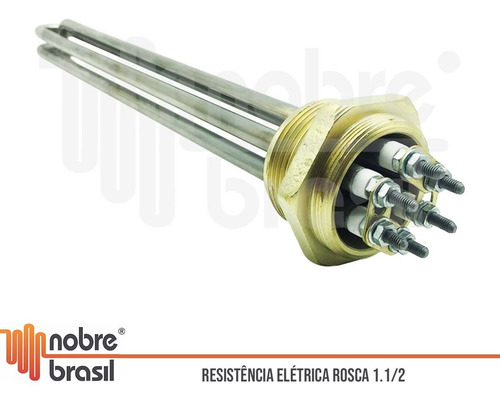 Calentador para sauna de vapor de 1200 W x 220/380 V con rosca 1.1/2