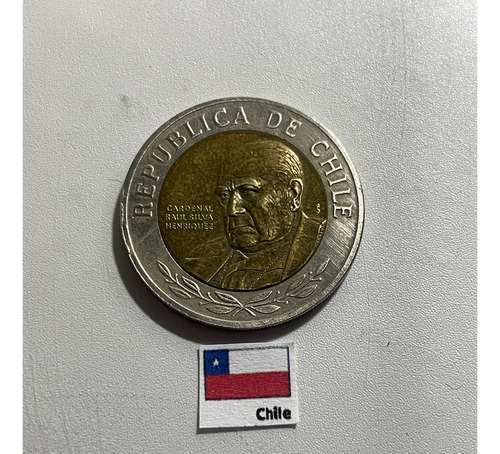 Moeda 500 Pesos 2008, Ch 01 Chile