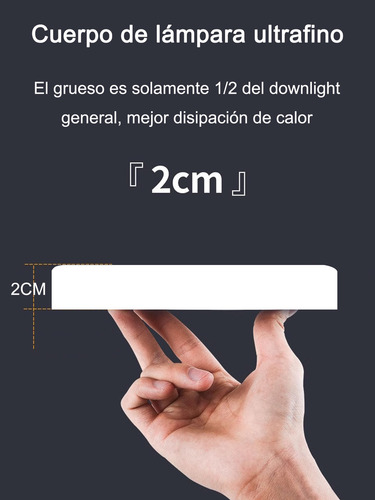 Plafón Cuadrado 18w Luminaria Led Cálido/blanco 3000k/6500k