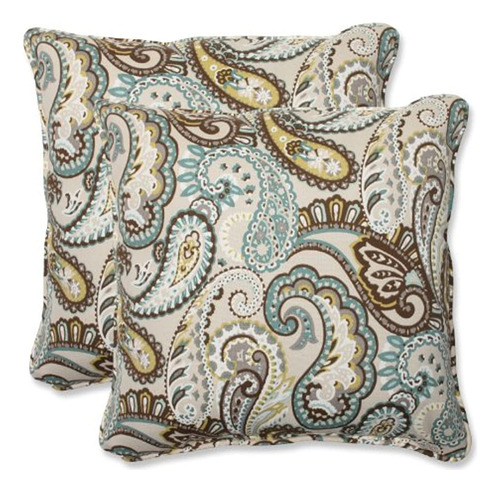 Almohada Perfecta Al Aire Libre Tamara Paisley Quartz Throw 