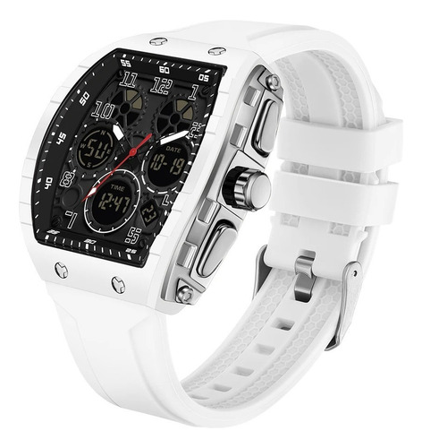 Reloj Hombre Sanda 6157 Análogo-digital Blanco
