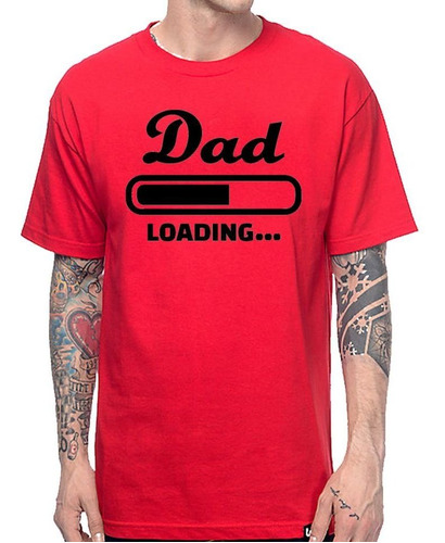 Remera De Hombre Dia Del Padre Dad Loading Embarazo M1