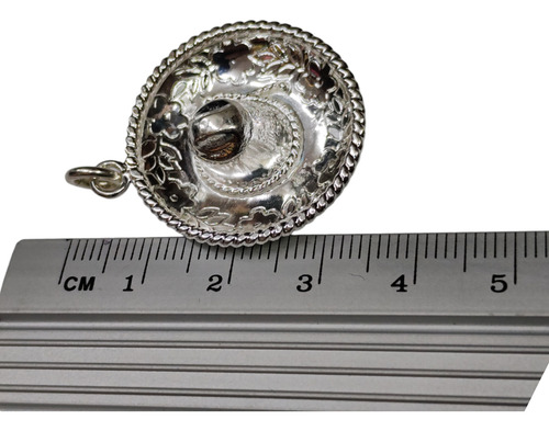 Sombrero Mariachi Dije En Plata Genuina Ley 925