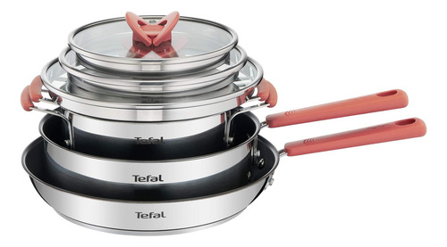 Tefal Optispace - Juego De 2 Sartenes Y 2 Ollas: 2 Sarten
