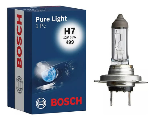 Lâmpada Farol H7 12v 55w Pure Light Bosch