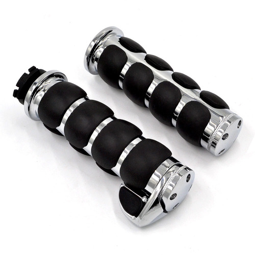 Imagen 8 de 9 de Puños Grips Con Control Crucero Moto Harley Yamaha Honda 1in