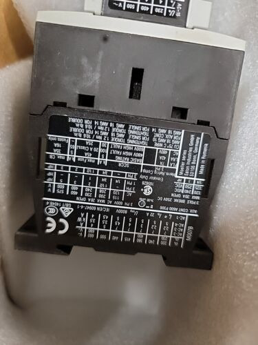 Eaton Xtcr012b21c Iec Magnetic Contactor, 3 Poles, 480v Cce