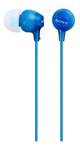 Imagen 2 de 2 de Audífonos In-ear Sony Ex Series Mdr-ex15ap Azul