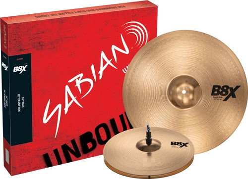 Sabian 45002x Pack 2 B8x (14 Hi Hat, 18 Crash Ride)