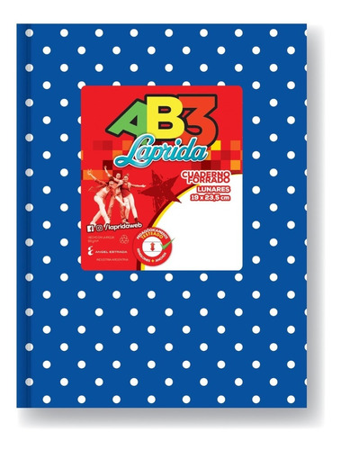 Cuaderno Laprida Ab3 Abc Lunares Rayado 50 Hojas - Colores