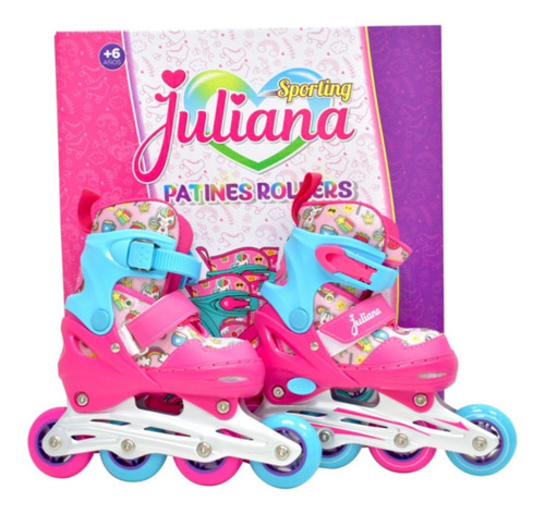 Set Patines Rollers Extensibles Juliana C Casco Protecciones