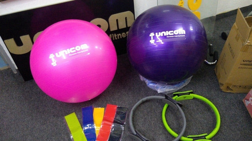 Imagen 3 de 3 de Pelota Esferodinamia Pilates Yoga Ball 65 Cm Rosa Oferta