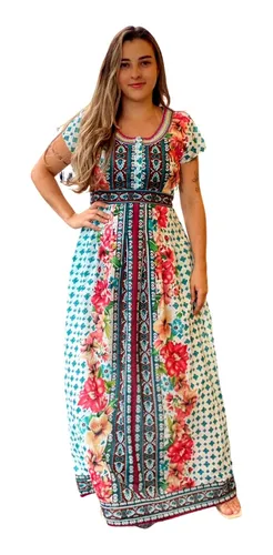 Vestido longo evangelico mercado on sale livre