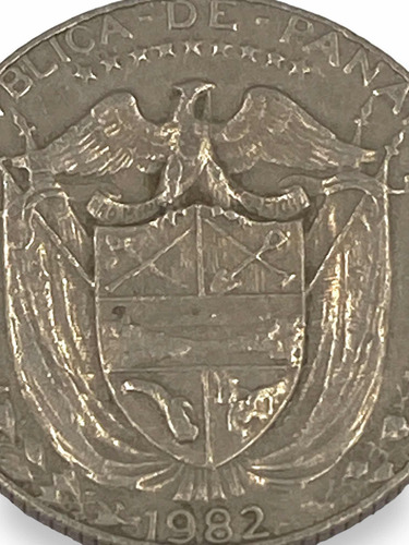 Antigua Moneda De 1/4 Balboa De Panamá Continente Americano (Usado)