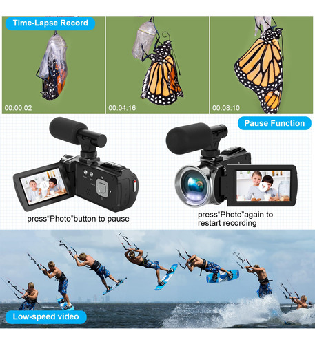 Videocámara Rawiemy Hd 4k 48mp Vlogging Youtube