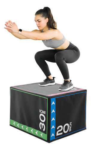 Banco Pliometrico Caja de Salto Crossfit 3 Alturas Altera Hop Fit