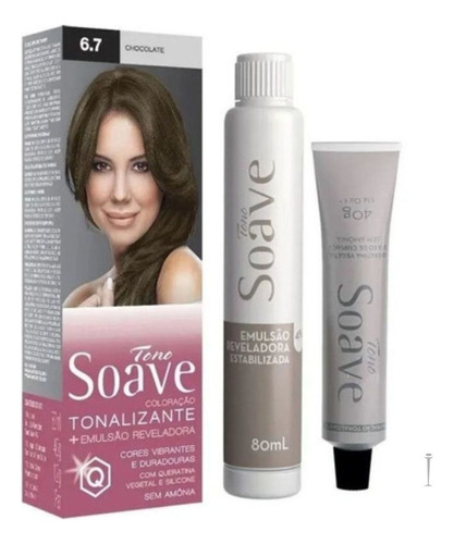  Coloração Tonalizante Tono Soave Capelli Tom 6.7 chocolate