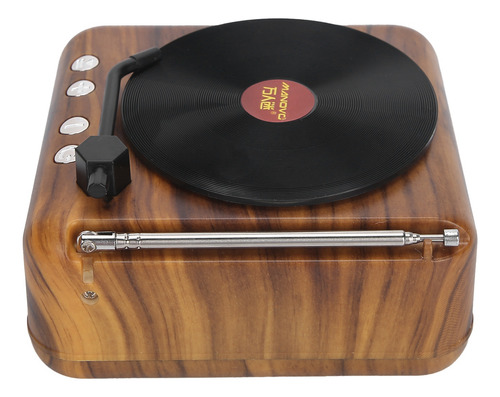 Alto-falante Portátil Mini Reprodutor De Discos De Vinil Ret