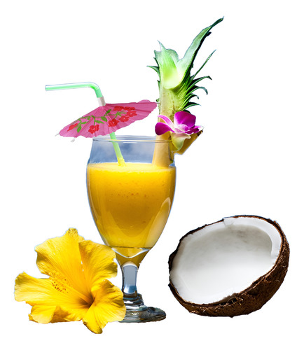 Decoração De Bar De Verão Canudo De Guarda-chuva De Suco Des
