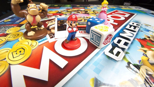 Imagen 3 de 3 de Monopoly Gamer Super Mario Bros Niños Adultos En Español