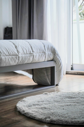 Imagen 7 de 10 de Cama Minimalista Tuxon 160x200 Base En Una Pieza