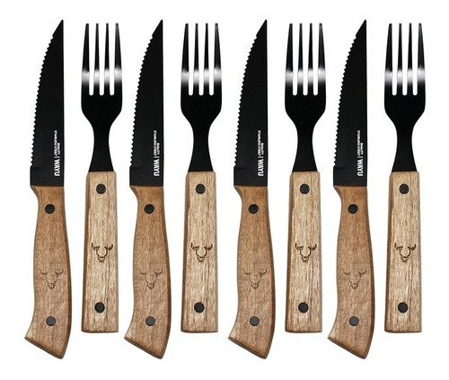 Set Cuchillos + Tenedores 8 Piezas Wayu