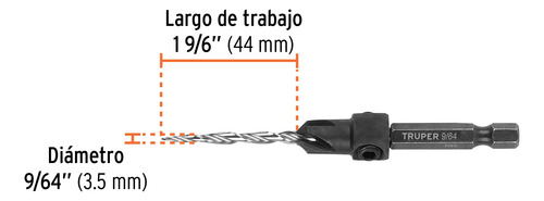 Broca Avellanadora Ajustable #6 P/madera Truper 102375