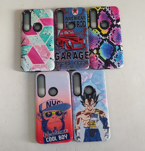 Funda Diseño + Vídrio Templado Para Moto G8 Plus