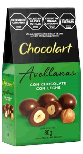 Chocolart Avellanas Con Chocolate Con Leche 80g