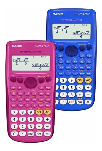 Calculadora Científica Rosado/azul Casio Fx-82la Plus Gift