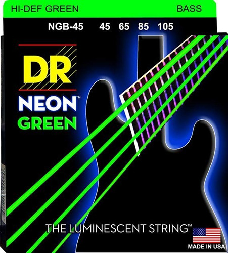 Cuerdas Encordado Bajo Dr Neon Green Ngb 45 105