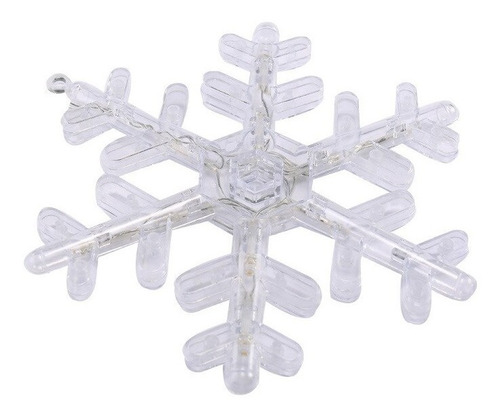 Imagen 9 de 10 de Cascada Led Blanco Calido 3 Metros Copo De Nieve Navidad