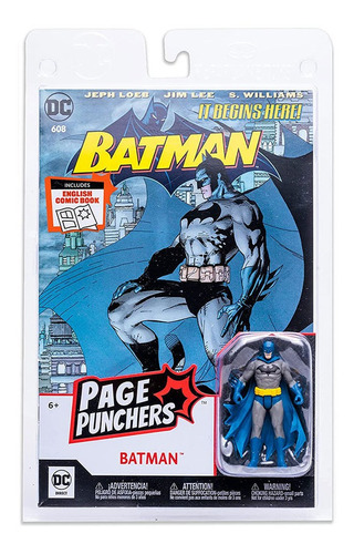 Figura Batman 8cm Dc Direct + Comic (ingles) Original