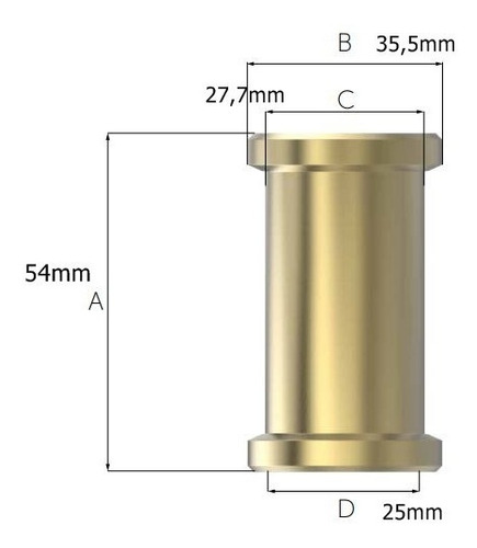 Luva Correr Tubo 25mm para tubos PPR Água Quente - Blukit
