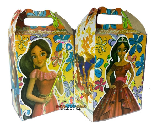 25 Cajitas Dulceros Fiesta Recuerdo Bolo Elena Avalor 