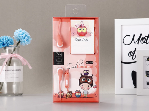 Auriculares Intrauditivos Con Cable De Dibujos Animados C