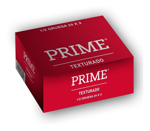 Preservativos Prime 24 Cajas X 3 Texturado Envio Discreto