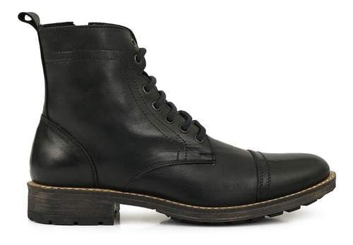 Borcego Hombre Cuero Briganti Bota Acordonado Hcbo00982