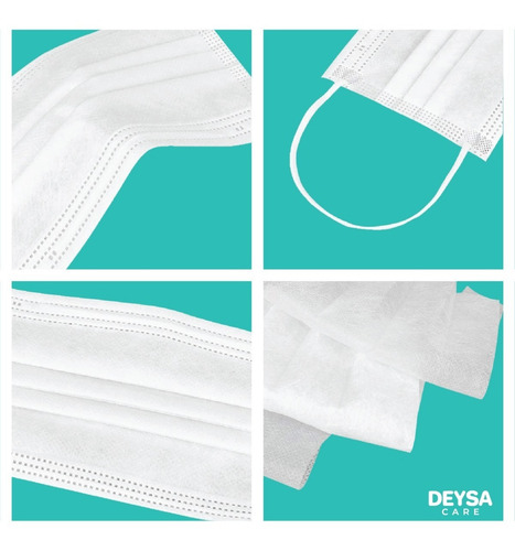 Imagen 6 de 6 de Mascarilla Tipo Il R Classic Blanco 2 Cajas 50 Un C/u