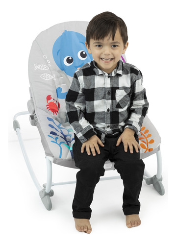 Silla Mecedora Musical Kick To It Opus Baby Einstein 16787 0020-gris Kick To It