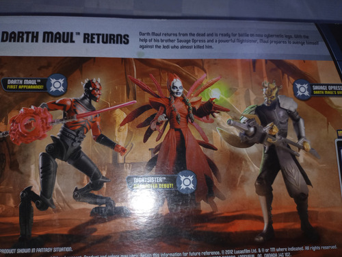 Star Wars Batlle Packs Darth Maul Returns Hasbro Exc. Target (Usado)