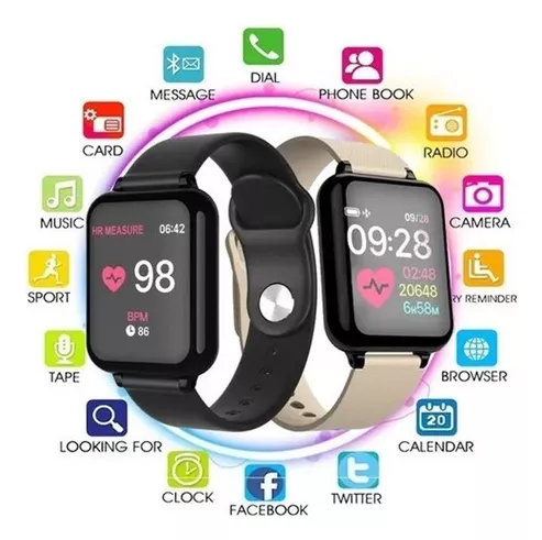 Smartband Santiago Eletro Relógio inteligente compatível para celular  smartphone: xiaomi redm mi samsung galaxy Motorola iPhone via bluetooth sem  fio Monitoramento batimentos cardiacos pressão arterial sono clima comando  de voz controle musica