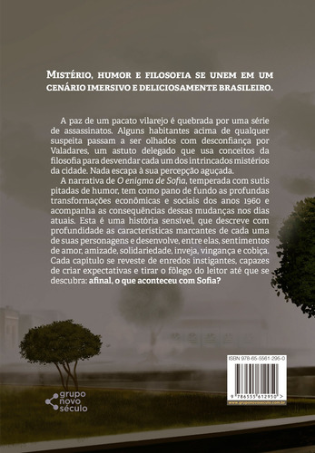 O enigma de Sofia, de Marlene, Theodoro Polito. Editorial Novo Século Editora e Distribuidora Ltda., capa mole em português, 2022