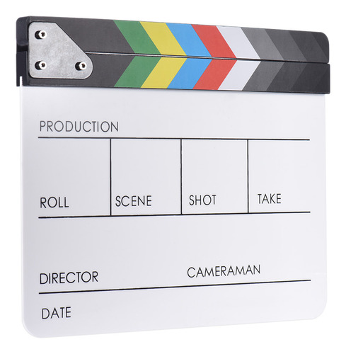 Ação Cinematográfica De Clapboard Para Cena Cortada Filme Cl