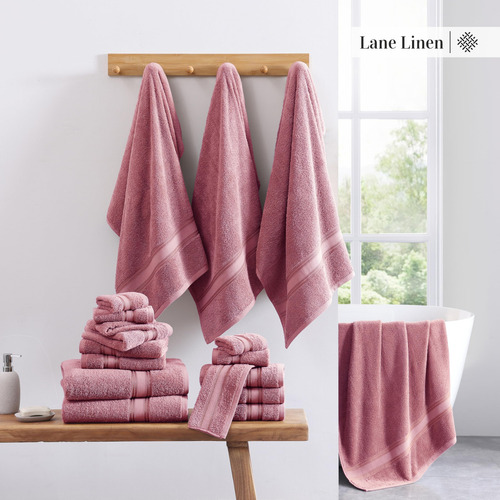 Juego De Toallas De Baño Lane Linen Luxury, 12 Piezas, 100%