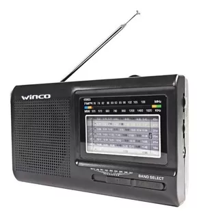 Radio Winco W2005 Portátil Am Fm Pilas O Eléctrica 9 Bandas